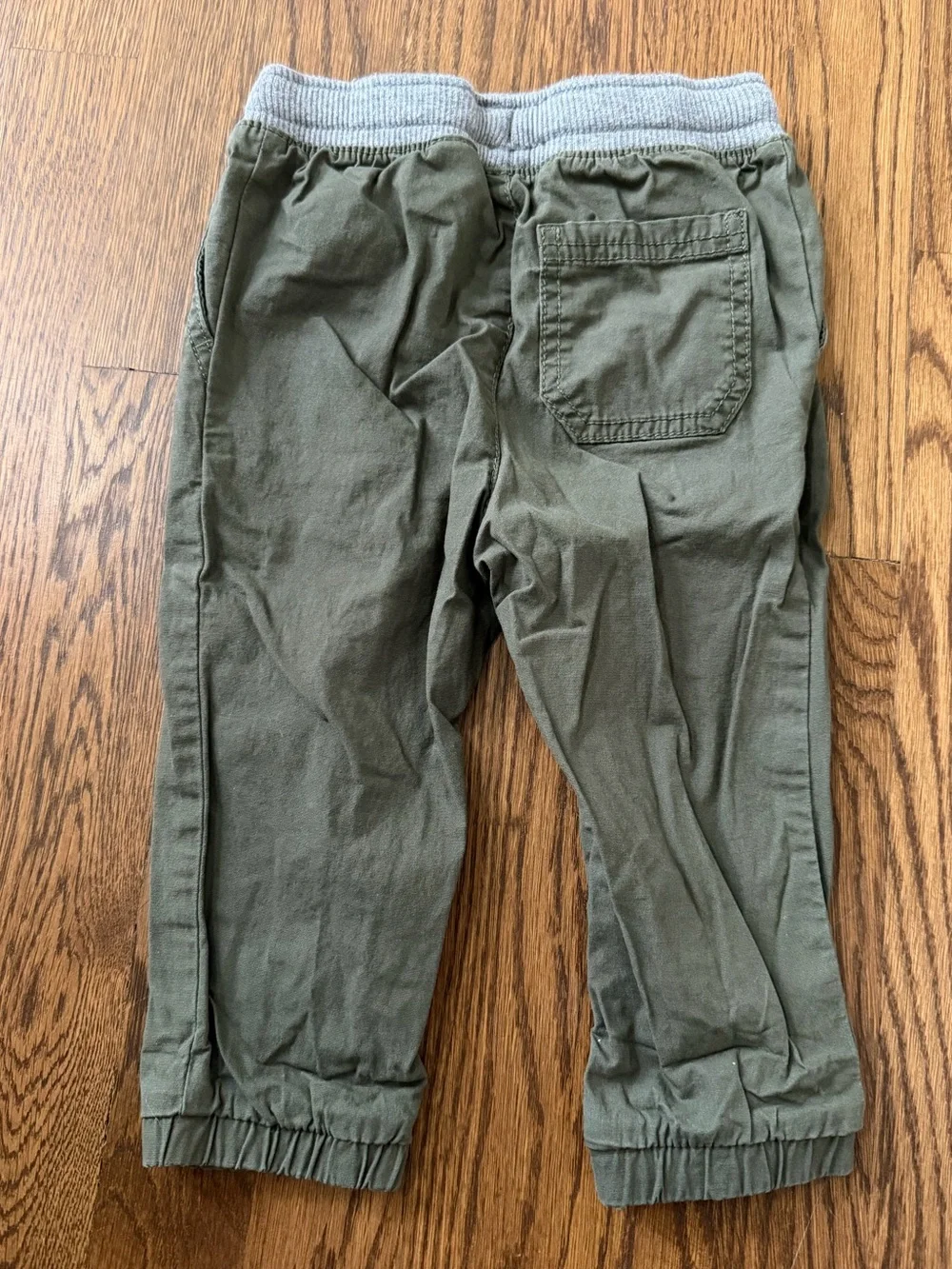 OshKosh B'gosh Kids Jogger Pants in Olive Green & Gray, size 18M
